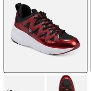 Red and Black Athletic Sneakers